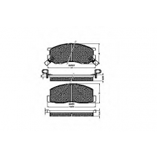 31117 SPIDAN Комплект тормозных колодок, дисковый тормоз