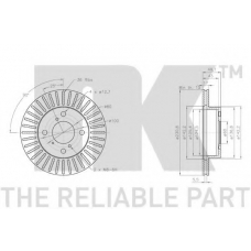315237 NK Тормозной диск