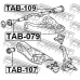 TAB-107 FEBEST Подвеска, рычаг независимой подвески колеса