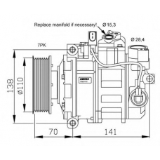 32613G NRF Компрессор, кондиционер