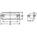 2KA 001 378-127 HELLA Фонарь освещения номерного знака