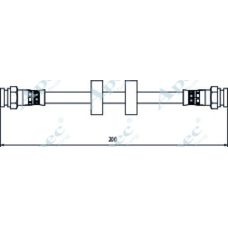 HOS3969 APEC Тормозной шланг