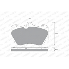 151-1817 WEEN Комплект тормозных колодок, дисковый тормоз