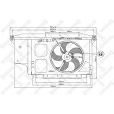 29-99342-SX STELLOX Вентилятор, охлаждение двигателя