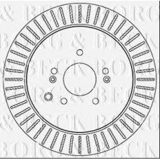 BBD5342 BORG & BECK Тормозной диск