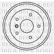 BBR7022 BORG & BECK Тормозной барабан