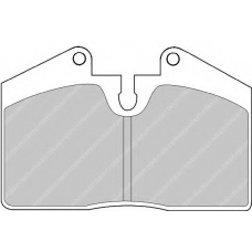 FDB451 FERODO Комплект тормозных колодок, дисковый тормоз