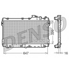 DRM44015 DENSO Радиатор, охлаждение двигателя