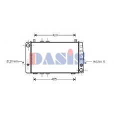 490020N AKS DASIS Радиатор, охлаждение двигателя