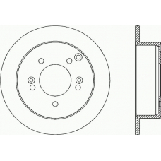 BDR2182.10 OPEN PARTS Тормозной диск