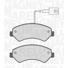 363916060643 MAGNETI MARELLI Комплект тормозных колодок, дисковый тормоз