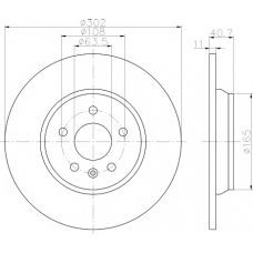 8DD 355 114-151 HELLA PAGID Тормозной диск