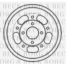 BBR7177 BORG & BECK Тормозной барабан