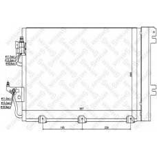 10-45003-SX STELLOX Конденсатор, кондиционер