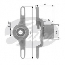 T41260 GATES Натяжной ролик, ремень грм
