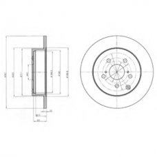BG4291 DELPHI Тормозной диск