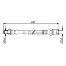 1 987 476 156 BOSCH Тормозной шланг