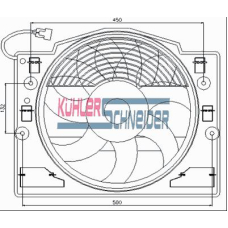 8200931 KUHLER SCHNEIDER Вентилятор, конденсатор кондиционера