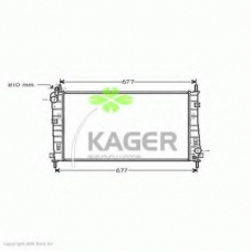 31-0365 KAGER Радиатор, охлаждение двигателя