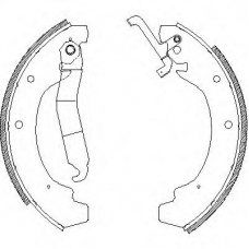 Z4120.00 WOKING Комплект тормозных колодок