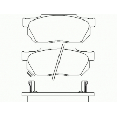 P 28 008 BREMBO Комплект тормозных колодок, дисковый тормоз