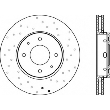 BDRS1738.25 OPEN PARTS Тормозной диск