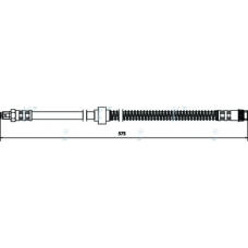 HOS3398 APEC Тормозной шланг