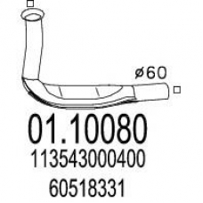 01.10080 MTS Труба выхлопного газа
