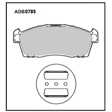 ADB0793 Allied Nippon Тормозные колодки