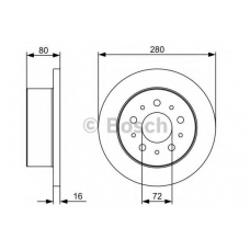 0 986 479 C10 BOSCH Тормозной диск