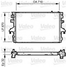 735168 VALEO Радиатор, охлаждение двигателя