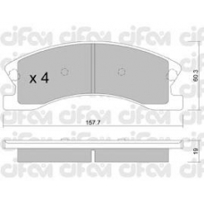 822-626-0 CIFAM Комплект тормозных колодок, дисковый тормоз