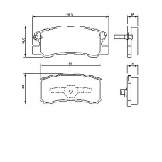 0 986 424 717 BOSCH Комплект тормозных колодок, дисковый тормоз