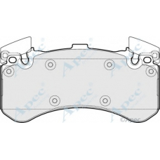 PAD1805 APEC Комплект тормозных колодок, дисковый тормоз