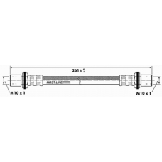 FBH6467 FIRST LINE Тормозной шланг