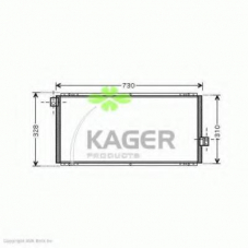 94-6024 KAGER Конденсатор, кондиционер