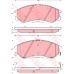 GDB3244 TRW Комплект тормозных колодок, дисковый тормоз
