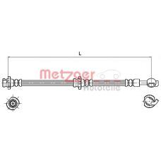 4110129 METZGER Тормозной шланг