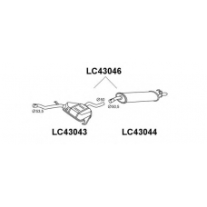 LC43046 VENEPORTE Глушитель выхлопных газов конечный