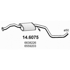 14.6075 ASSO Средний глушитель выхлопных газов