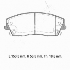 IBD-1087 IPS Parts Комплект тормозных колодок, дисковый тормоз