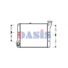 240520N AKS DASIS Радиатор, охлаждение двигателя