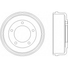 61246 PAGID Тормозной барабан