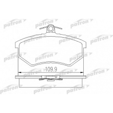 PBP775 PATRON Комплект тормозных колодок, дисковый тормоз