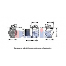 851843N AKS DASIS Компрессор, кондиционер