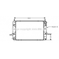 FDA2139 AVA Радиатор, охлаждение двигателя