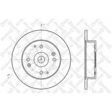 6020-9939-SX STELLOX Тормозной диск