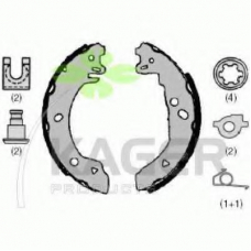 34-0294 KAGER Комплект тормозных колодок
