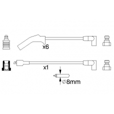 0 986 356 783 BOSCH Комплект проводов зажигания