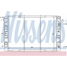 65494 NISSENS Радиатор, охлаждение двигателя